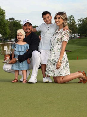 May 7: Jason Day and his family pose with the winning