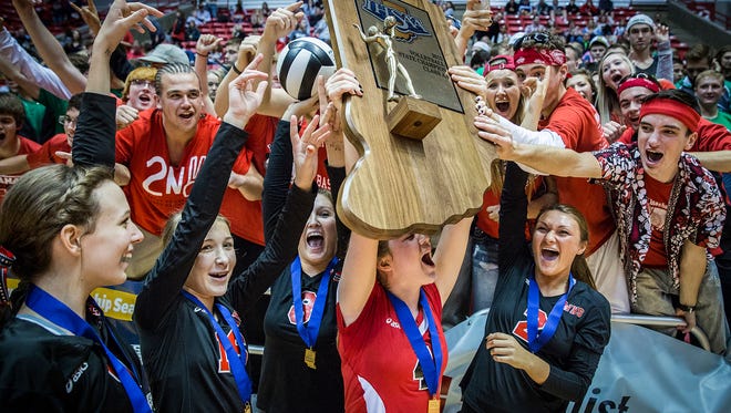 Wapahani defeated Speedway in their Class 2A State Championship game at Worthen Arena Saturday, Nov. 7, 2015. 