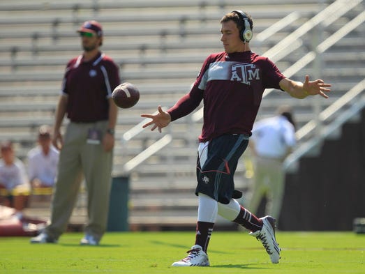 August 31, 2013: Texas A&M Aggies quarterback Johnny