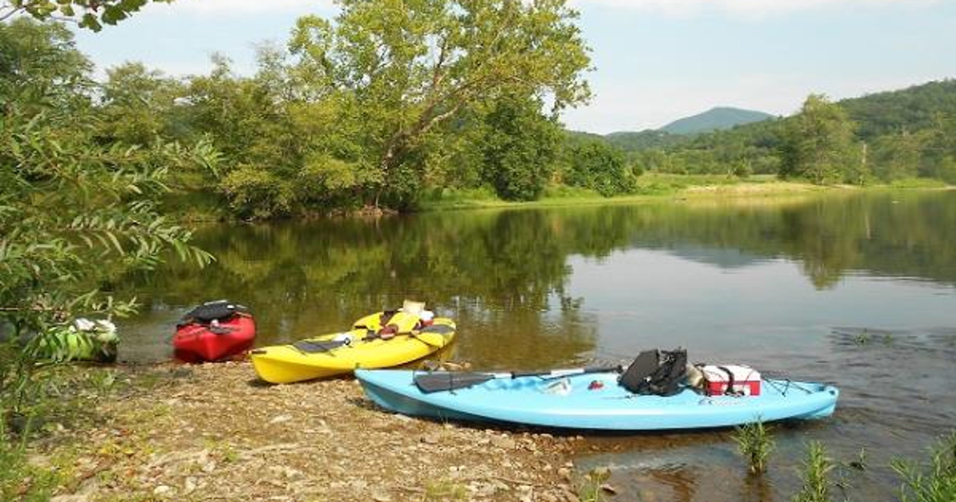 Kayaking along the James River is good business
