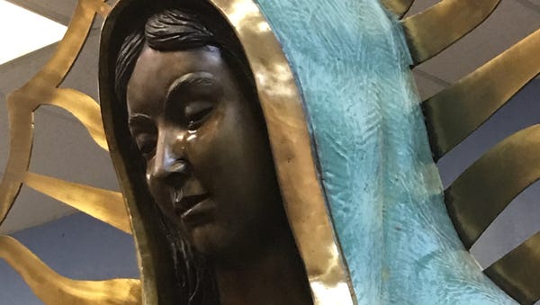 The statue of the Virgin Mary inside Our Lady of...