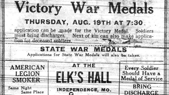 An ad from 100 years ago this week in The Independence Examiner.