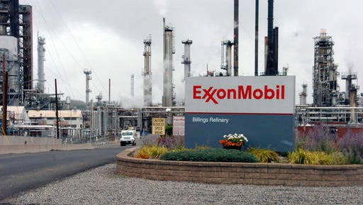 Exxon Mobil's Billings Refinery in Billings, Mont.