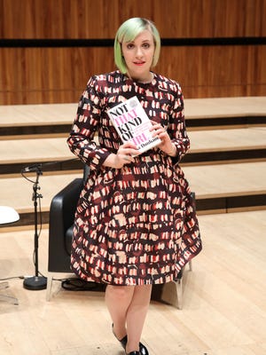 Lena Dunham promotes her book at the Southbank Centre's Royal Festival Hall on Oct. 31 in London.