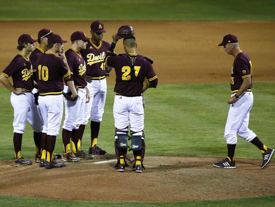 Arizona State head coach Tracy Smith takes out starting
