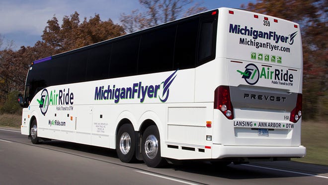 The Michigan Flyer, which is owned by Indian Trails, Inc., began in 2006 to bus people from around Michigan to the Detroit Metro Airport.