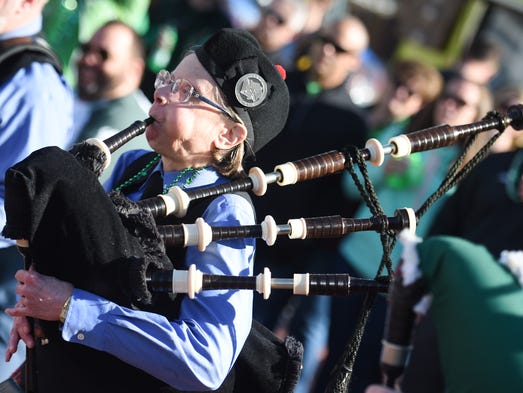 Iowa Scottish Pipes and Drums perform on Friday, March