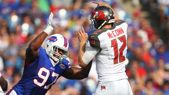 Corbin Bryant will be making his third start for the Bills since 2013 as he steps in for suspended Marcell Dareus.