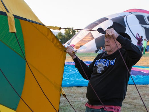 A photograph from the Great Reno Balloon Races held