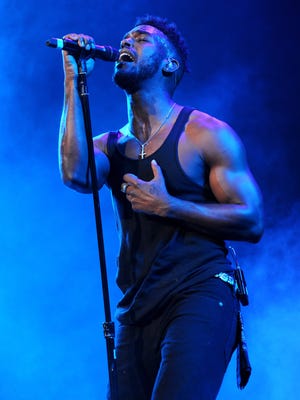 IMAGE DISTRIBUTED FOR PARKWOOD ENTERTAINMENT - Singer Luke James performs at the "Mrs. Carter Show World Tour 2013" at Staples Center on Monday, July 1, 2013, in Los Angeles. (Photo by Frank Micelotta/Invision for Parkwood Entertainment/AP Images)