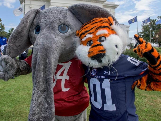 Why is the Alabama Crimson Tide's mascot an elephant?