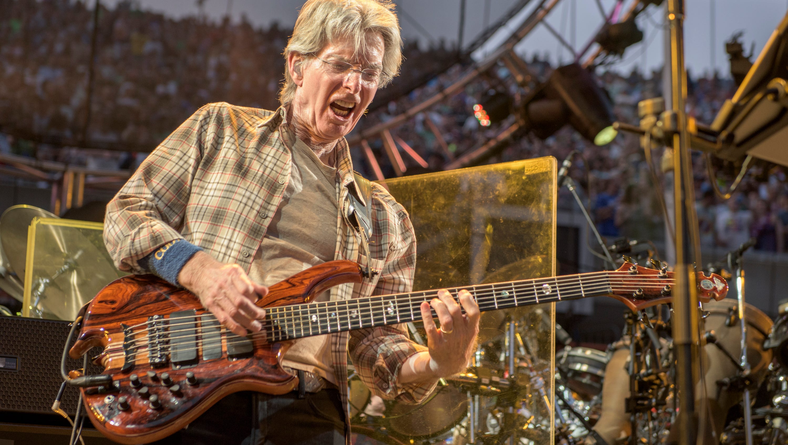 Phil Lesh of The Grateful Dead performs at Grateful Dead Fare Thee Well Show at Soldier Field on Saturday.