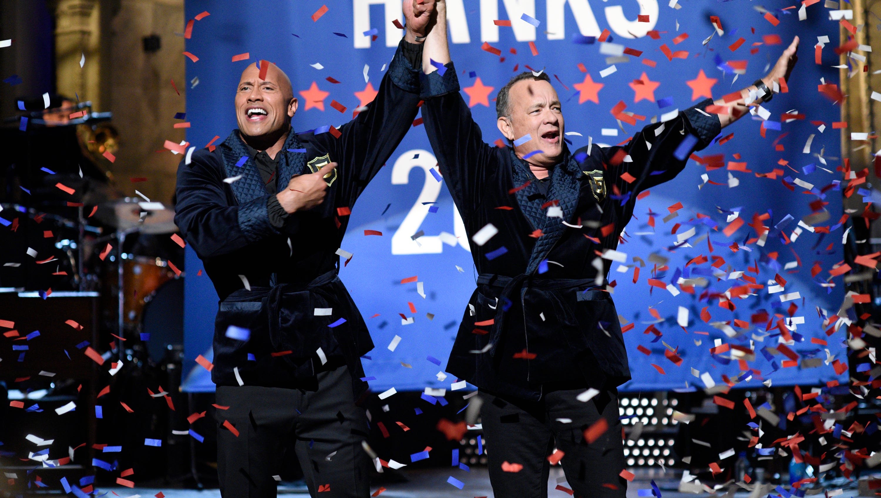 Snl Dwayne The Rock Johnson Tom Hanks Partner For Presidential Race