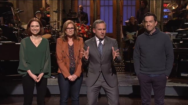 SNL:' Steve Carell teases 'The Office' reboot during cast reunion