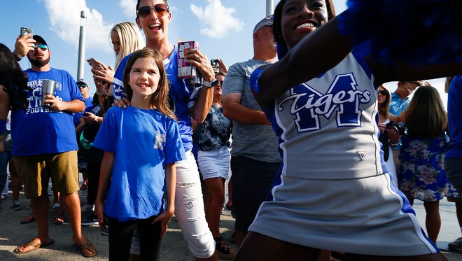 Fans enjoy tailgating before the start of University of Memphis’ homecoming football game against Southern Illinois University at the Liberty Bowl Stadium on Saturday, September 23, 2017.