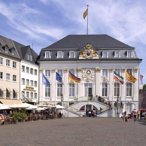 The Alte Rathaus is a focal point in Bonn's Marktp