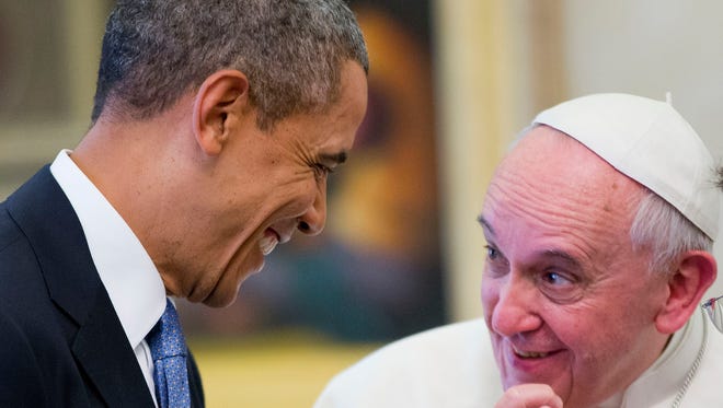 President Obama meets with Pope Francis, March 27, 2014 at the Vatican.