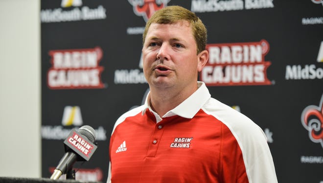 Memphis tight ends coach Will Hall, shown here during his time at Louisiana-Lafayette, will move on to be Tulane's next offensive coordinator.