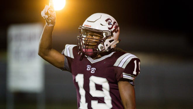 Breaux Bridge's Kavion Martin enjoyed a 100-yard rushing performance in the Tigers' blowout win over Abbeville on his program's new turf field.