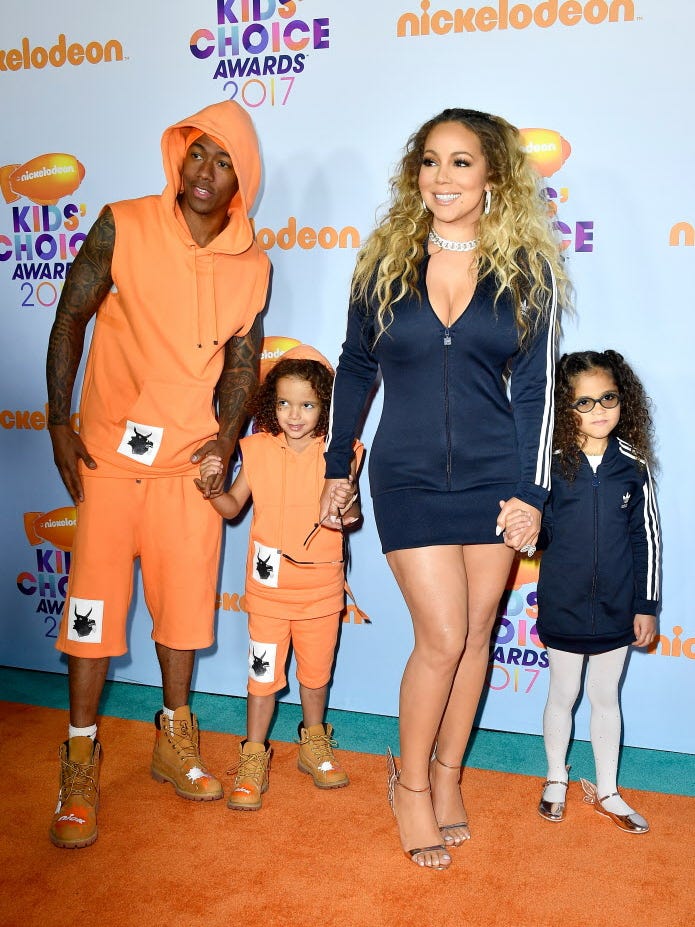 Mariah Carey Reunites With Ex Husband Nick Cannon At Kids Choice Awards