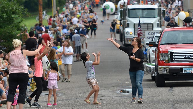 Thousands flocked to the streets of Cold Spring during the Bonifest Parade in August 2015.