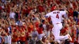 Aug. 9: Cardinals catcher Yadier Molina celebrates