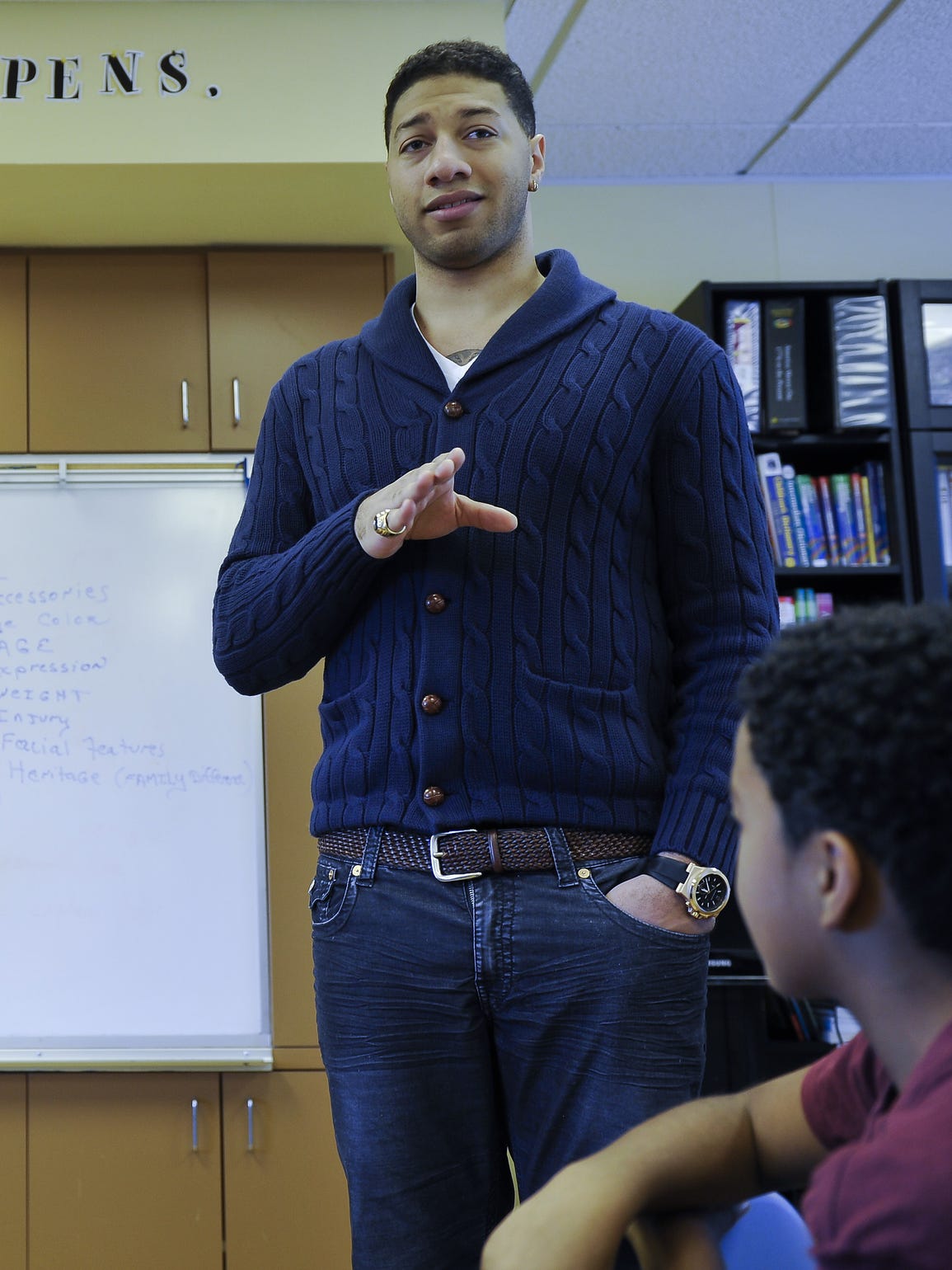 Royce White, shown here at a speaking engagement in