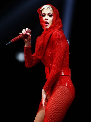 Katy Perry performs in concert during the 'Witness: The Tour' at Gila River Arena on Jan. 19, 2018 in Glendale.