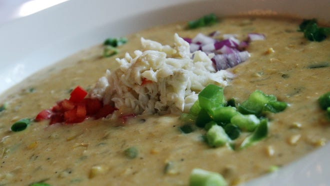 Blue Dog Cafe's corn and crab bisque is part of an Eat Lafayette special this year.