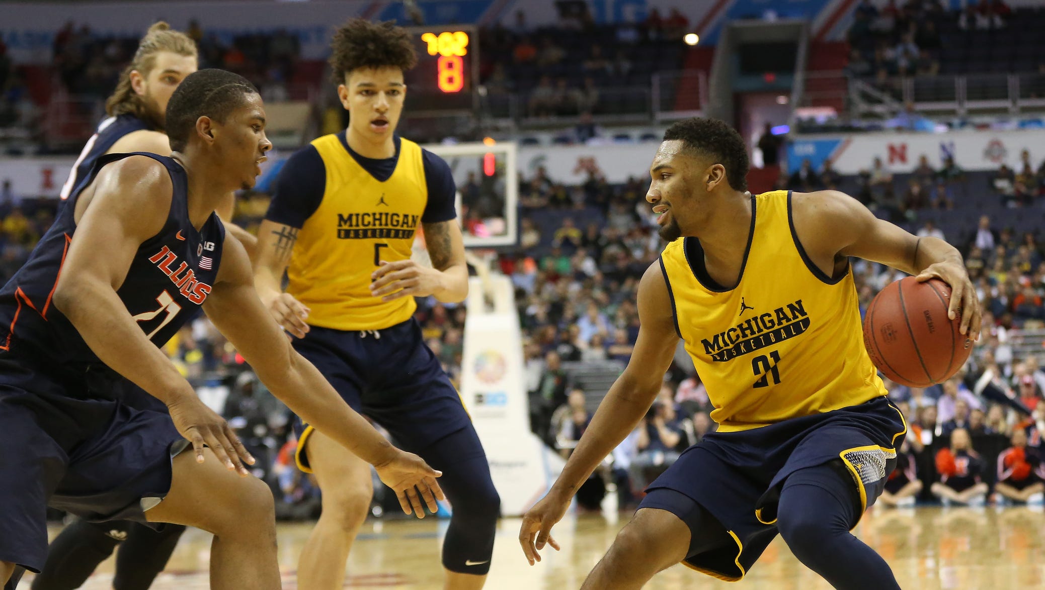 Michigan Forced To Wear Practice Uniforms In Big Ten Tourney Win