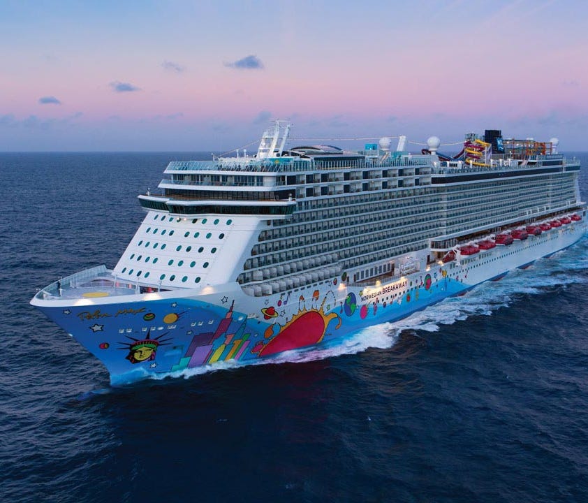 Norwegian Cruise Line's Norwegian Breakaway and its sisters are similarly feature-laden.