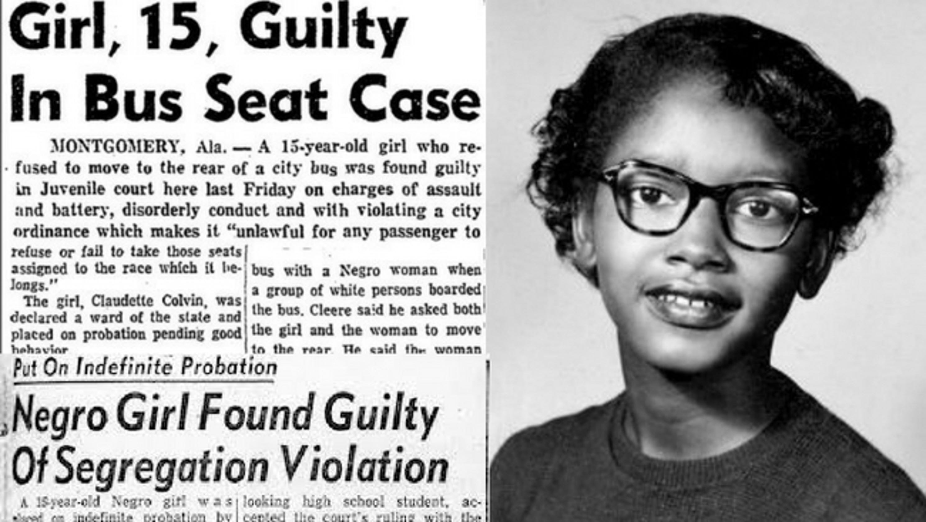 History Before Rosa Parks There Was Claudette Colvin