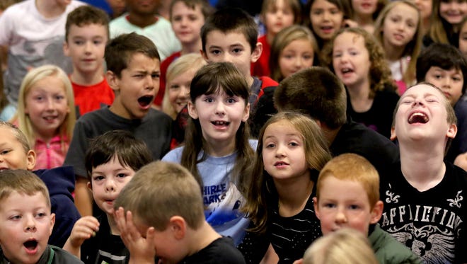 Students at Schirle Elementary School in Salem