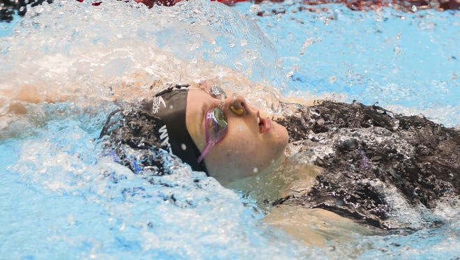 FILE – Carmel's Sammie Burchill picked up a win at the junior national championship in the 200 individual medley.