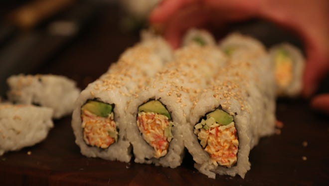 California rolls made by former Townhouse sushi chef Rob Lee, photographed on July 27, 2016. Lee will run the sushi offering at Cafe 78 inside MOCAD in Midtown Detroit.
