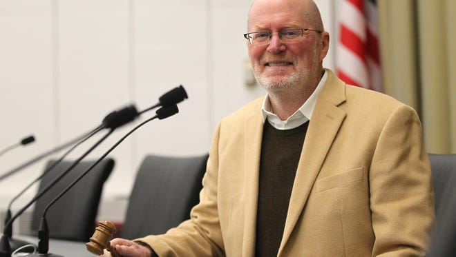 Iowa City Mayor Jim Throgmorton poses for a photo at City Hall  on Friday, Dec. 16, 2016.
