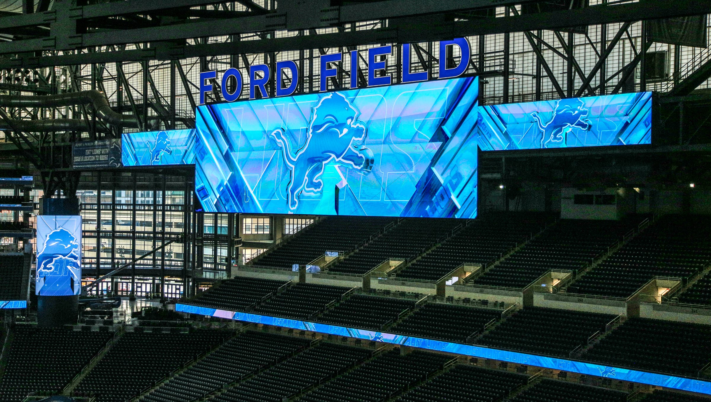 Ford Field's $100-million renovation includes massive video boards