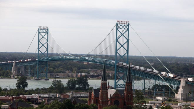 The Ambassador Bridge is one of the busiest border crossings in North America.