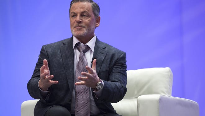 Dan Gilbert, owner of Quicken Loans and the Cleveland Cavaliers, speaks with Bloomberg's Betty Liu on Sunday, Jan. 8, 2017 at the North American International Auto Show at Cobo Center in downtown Detroit.