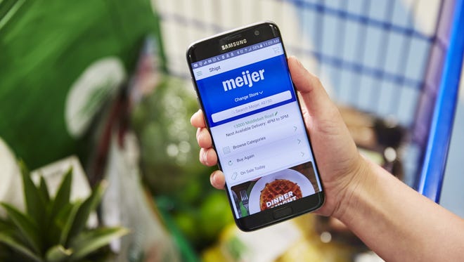 Customers will be able to use the Shipt app or desktop website to order their groceries from Meijer and schedule a delivery.