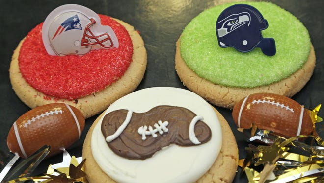 Deflategate and Super Bowl cookies in Muskegon, Mich.