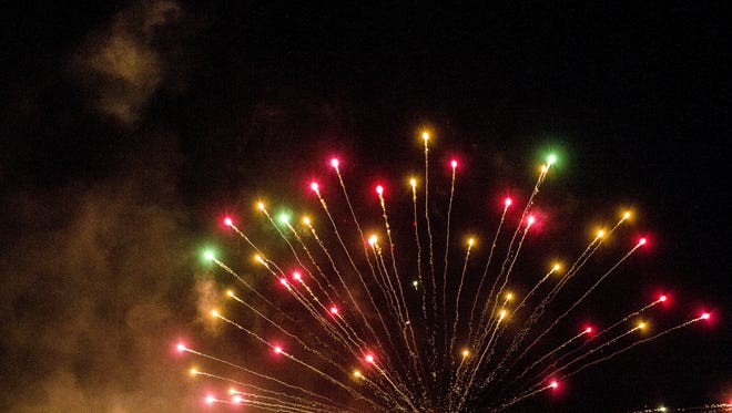 There's a 40 percent chance of rain in Asheville for this year's fireworks display.