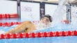 Michael Phelps (USA) swims in the men's 200-meter individual