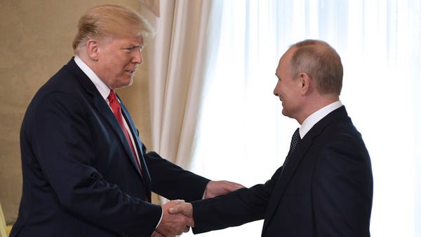 President Donald Trump and Russian President...