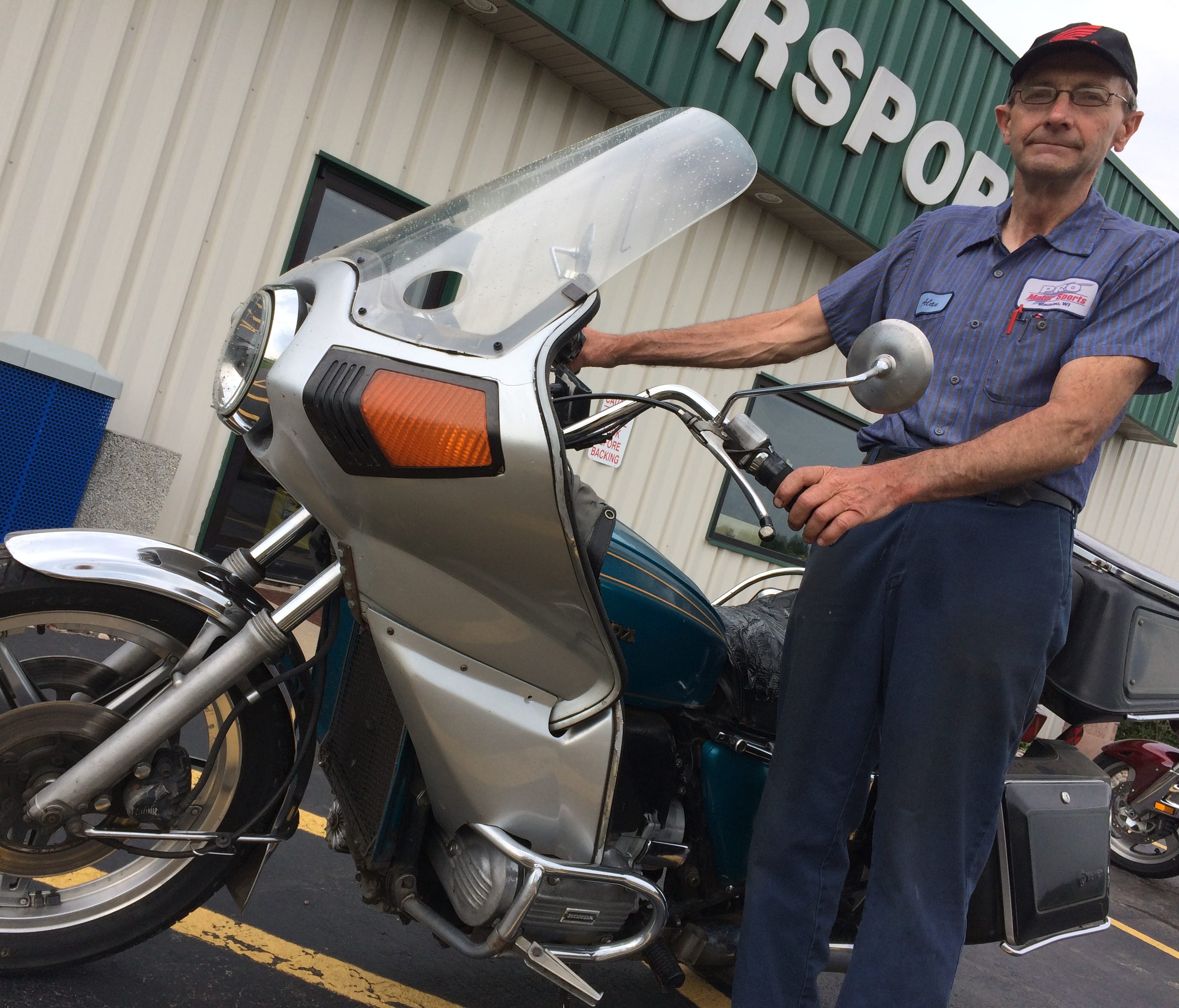 Ron Zahrt has ridden his 1975 Honda Gold Wing more than a million miles. The odometer rolled over to a million on July 29.