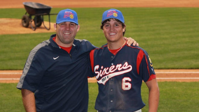 One of the highlights of Luke Suchon's (left) 15-year tenure with the Stevens Point American Legion Post 6 baseball program was being able to coach his cousin Logan Mallek in the 2013 All-Star Game at Miller Park.