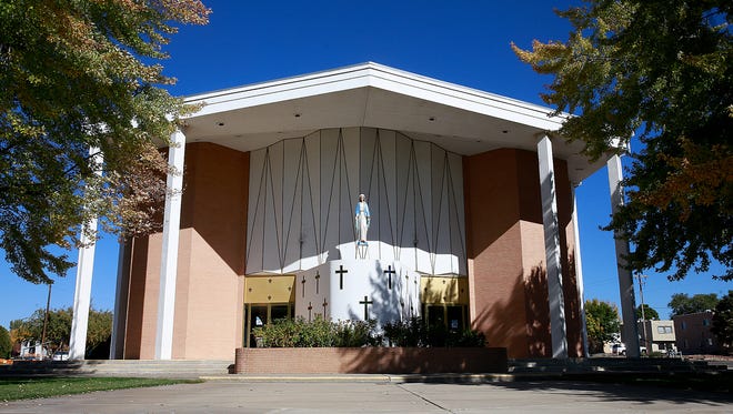 St. Mary's Catholic Church in Farmington, pictured here on Thursday, is among the local churches Bishop James Wall will visit to host healing services. The Diocese of Gallup will hold 36 of the services at New Mexico and Arizona parishes that employed a priest or lay person who has been "credibly accused" of sexual assault during any point of his career.