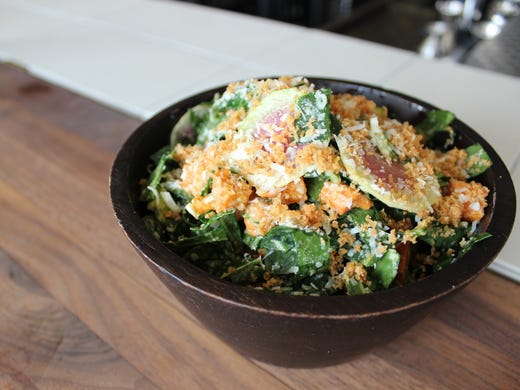 In L.A., Charcoal serves a Collard Green Salad with