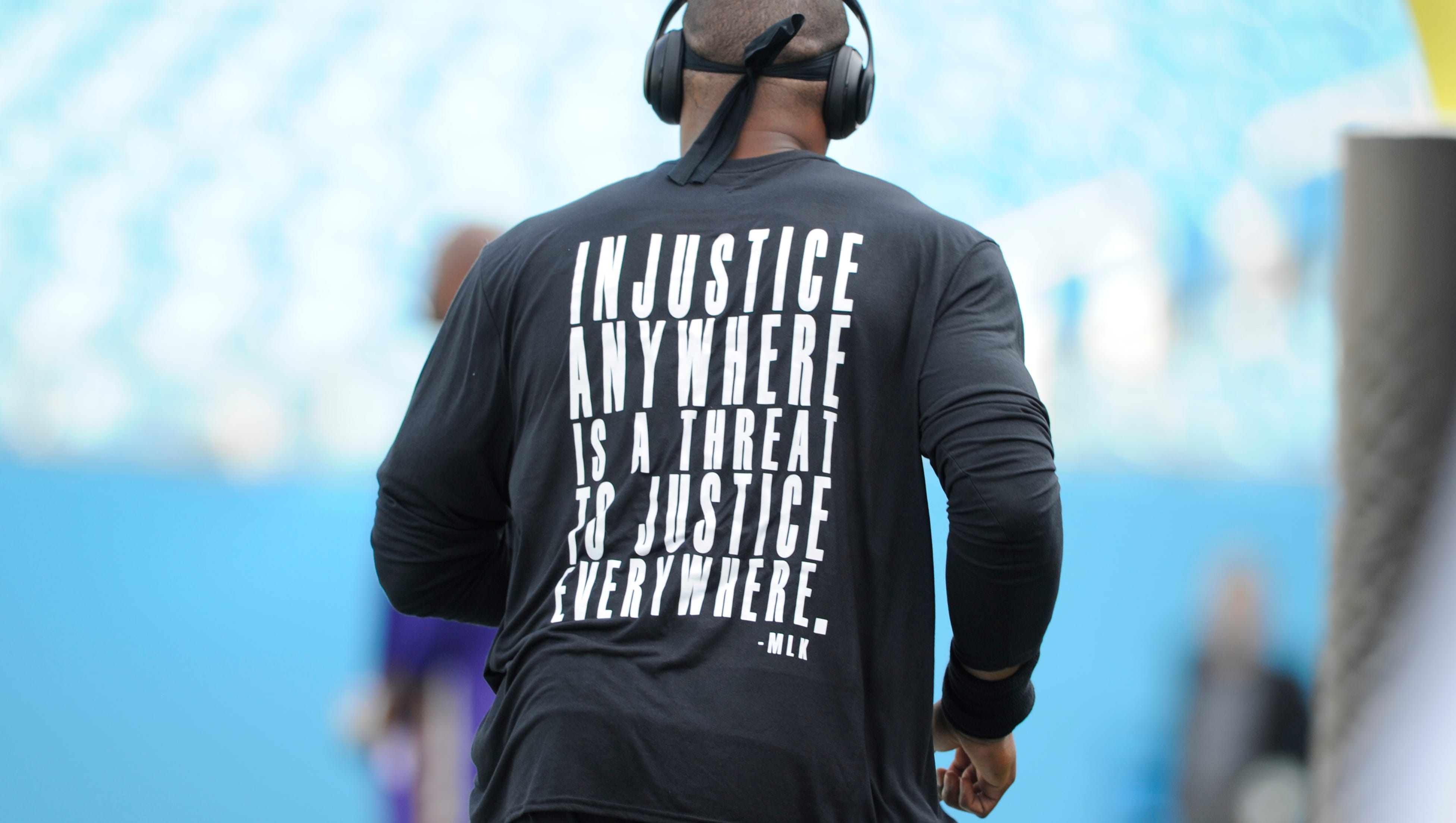 Cam Newton Wears Pregame Shirt With Martin Luther King Jr Quote