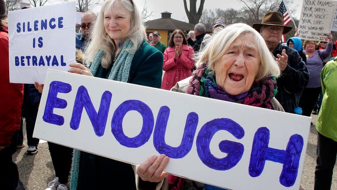 Older adults joined students in a crowd of a few hundred at a rally after students finished a four-day, 50-mile march called "March for Our Lives," arriving in Traxler Park in Janesville, the hometown of House Speaker Paul Ryan (R-Wis.). The rally followed March for Our Lives events in Washington, D.C., around the nation and in the state to address gun violence and safety.